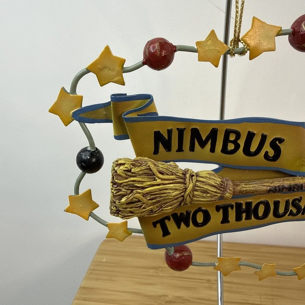 HARRY POTTER Nimbus Two Thousands Christmas Ornament Kurt Adler Vintage NEW 2000